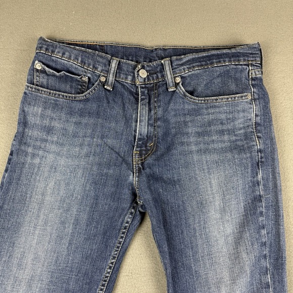 Levis 511 Jeans Mens 34x29* Blue Denim Slim Fit‎ Medium Wash Mid Rise Casual - Picture 3 of 11